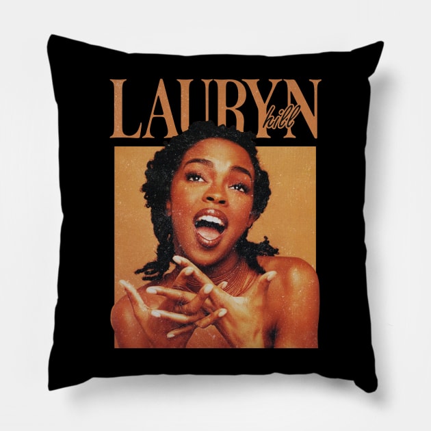 Lauryn Hill // Retro Singer Pillow by Shelter Art Space