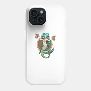 Mermaid With Mugs of Beer Phone Case