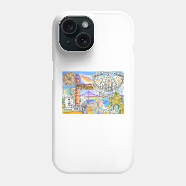 Lisbon sketches Phone Case by terezadelpilar