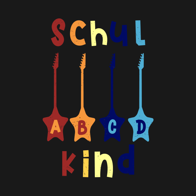 Schulkind ABCD Rockstar T shirt by chilla09