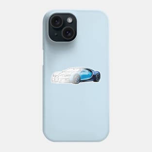 Fast And The Furious Blue Bugatti Veyron Phone Case