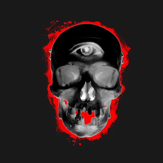 Inverted Digital Art Illuminati Skull by RogerPrice00x