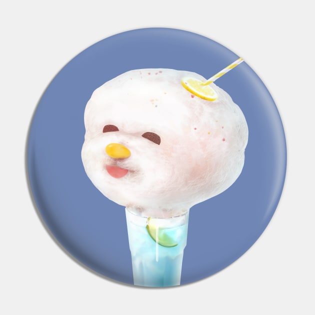 Fluffy Cotton Candy Drink Pin by zkozkohi