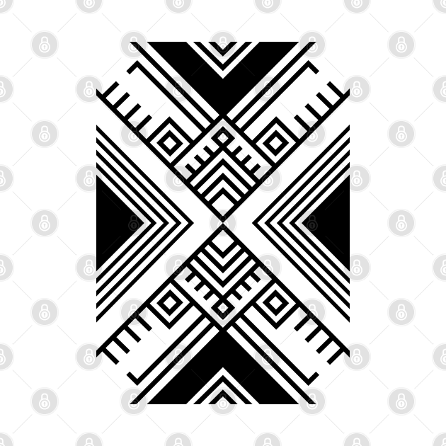 Geometric ethnic pattern by Catprint