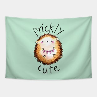 Prickly Cute Hedgehog Love Tapestry