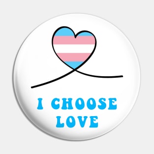 Pride heart I choose love Pin