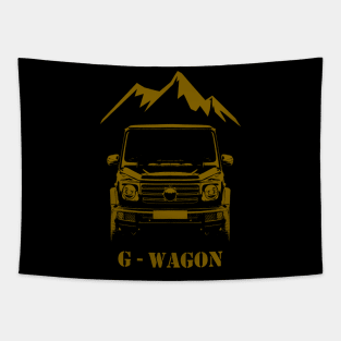 G Wagon mountain gold Tapestry