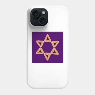 Purple Hamantaschen Star Phone Case