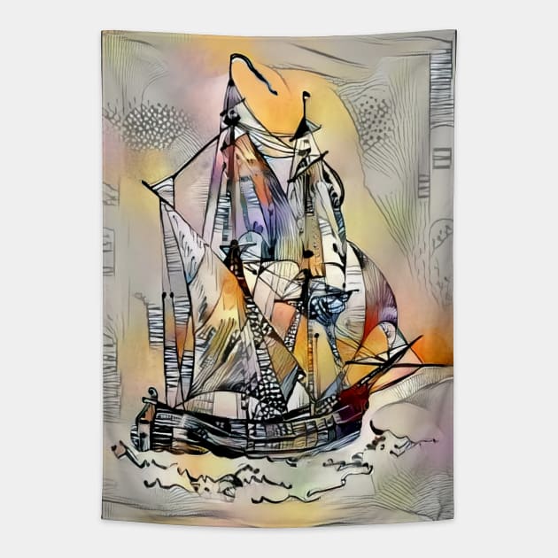 Brigantine Tapestry by ArtlyStudio