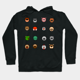 animal face hoodies