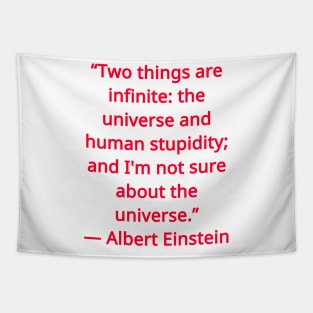 Albert Einstein Quote Tapestry