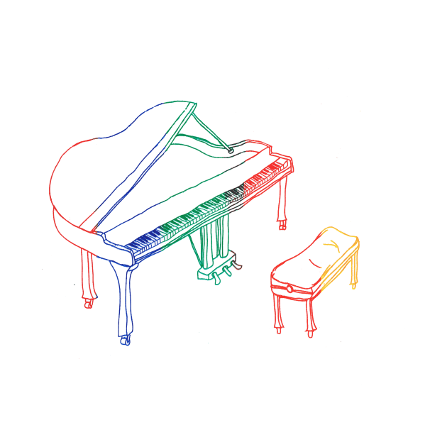 Technicolour Piano by johnjohnjohnjohn