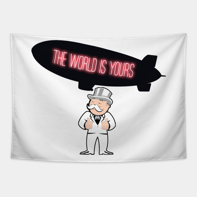 The World is yours Tapestry by WooleOwl