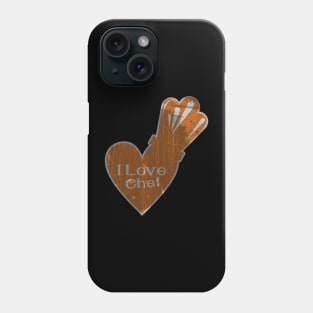 I love heart chef Phone Case