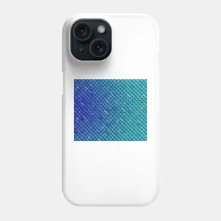 3D abstract blue pattern in the style of lattice characters It's like a braided Phone Case