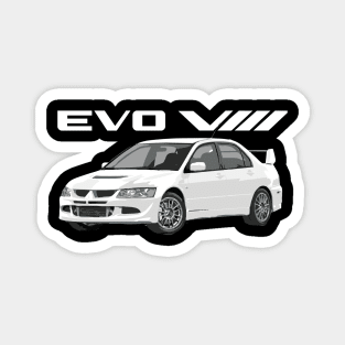 wicked white evo 8 Magnet