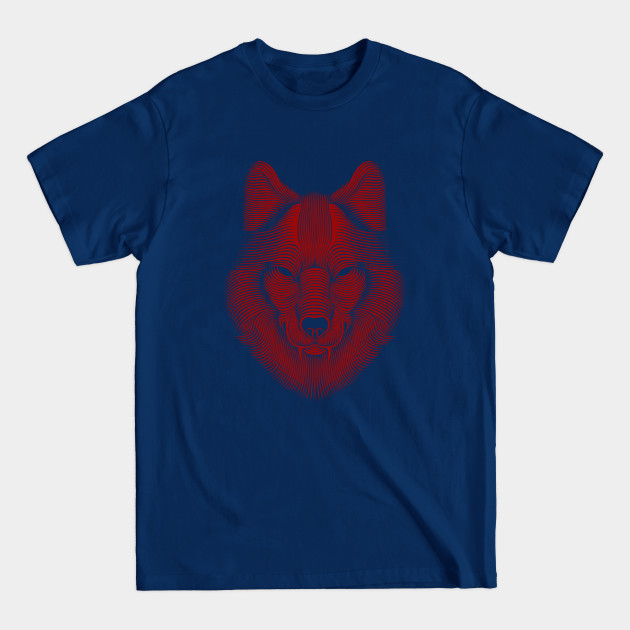 Disover WOLF LINE RED - Wolf - T-Shirt