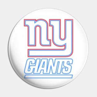 Vintage NY Giants Baseball Retro Logo - Distressed Version Pin