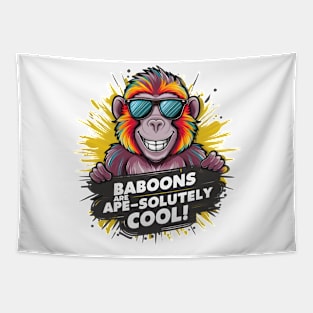 Funky Monkey: Baboons Are Apes Totally Cool Tapestry