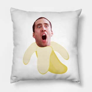 Nicholas cage banana Pillow