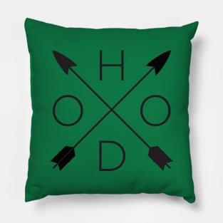 Hood Crossed Pillow