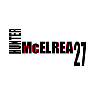 Hunter McElrea '23 black text T-Shirt