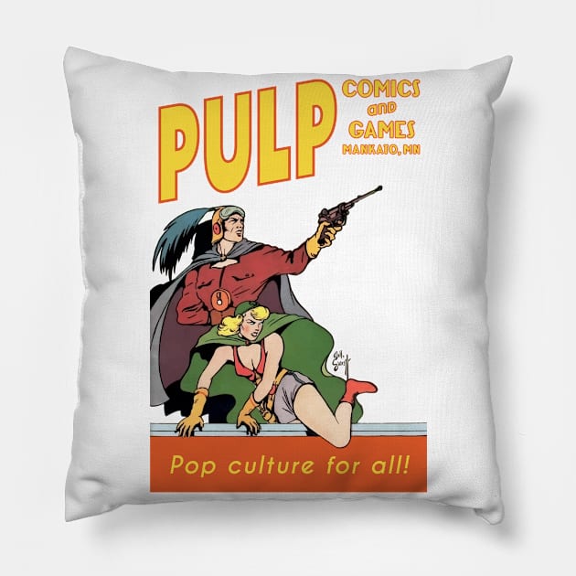 Pulp Space Opera Heroes Pillow by PULP Comics and Games