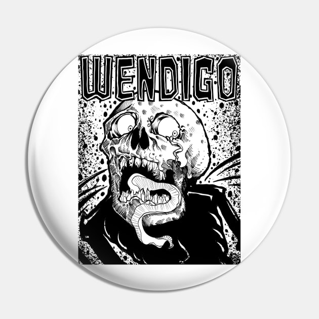 Wendigo's Curse Pin by paintchips