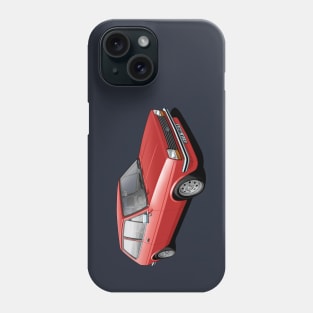 Ford Fiesta Mk 1 in venetian red Phone Case