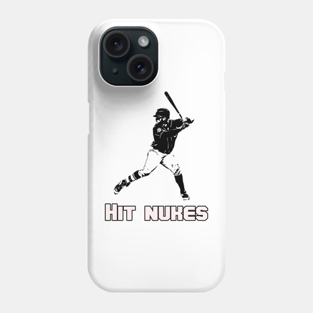 Baseball hit nukes Phone Case by PSdesigns