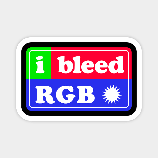 I bleed RGB Magnet by annacush