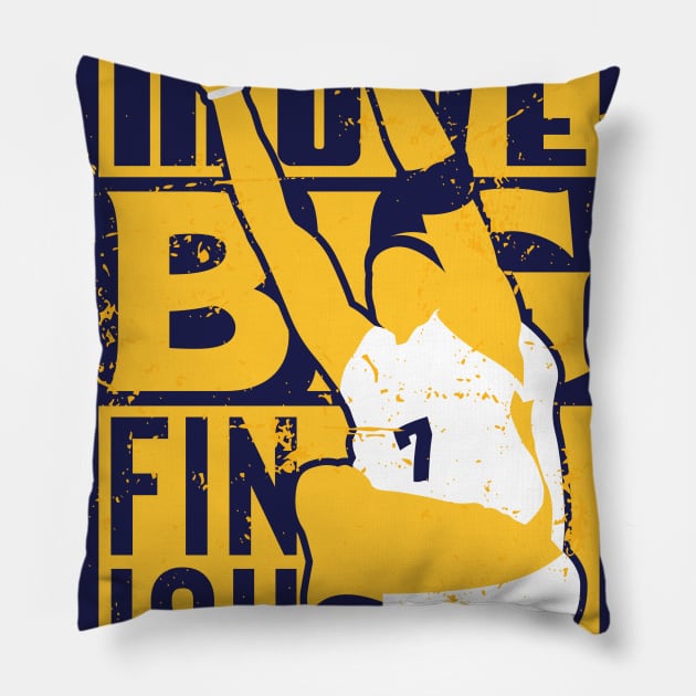 Strong Move Big Finish Pillow by Indy_Afro