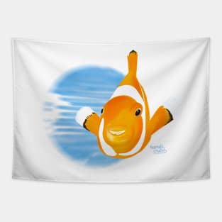 Clown fish smile Tapestry