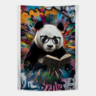 Book lover panda Tapestry