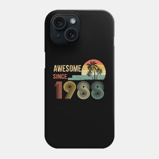 34 Years Old Awesome Since 1988 Gifts 34th Birthday Gift Phone Case