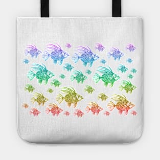 School of Rainbow Fish Tote