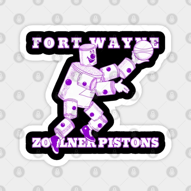 Fort Waynes Zollner Pistons Logo Magnet by Ink Lines