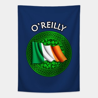 Irish Flag Shamrock Celtic Knot - O'Reilly Tapestry