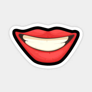 Happy kiss Mouth Magnet