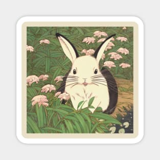 Funny White Mini Rex Rabbit American Bunny Cute Giant Bunny Mom Magnet