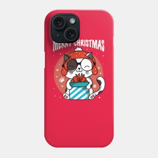 Merry Christmas Cat Gift Phone Case