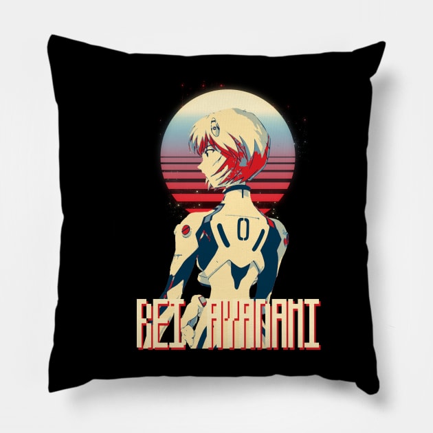 rei ayanami Pillow by Retrostyle