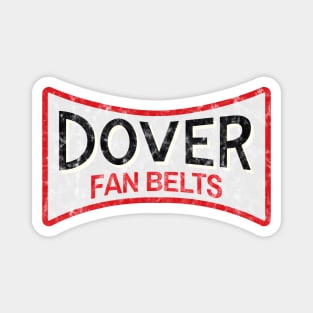 Dover Fan Belts (Original Design - White - Worn) Magnet