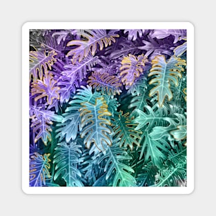 Beautiful Tropical Leaf Pattern Magnet