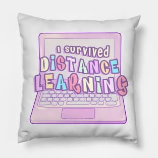 I Survived Distance Learning Pillow