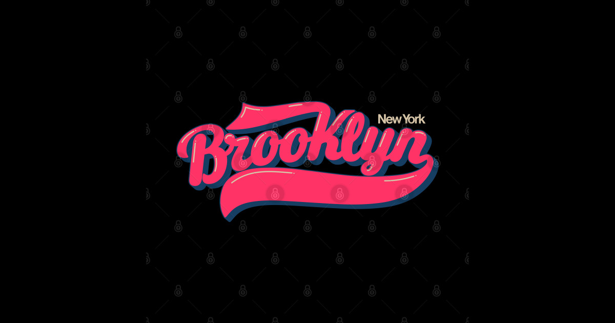 New York Brooklyn, Brooklyn Schriftzug, Brooklyn Logo - New York ...