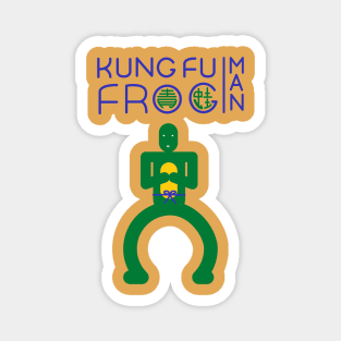 Kung Fu Frogman Magnet