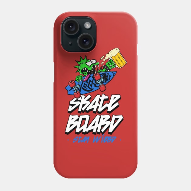 Skateboard lover stay weird Phone Case by Imaginar.drawing