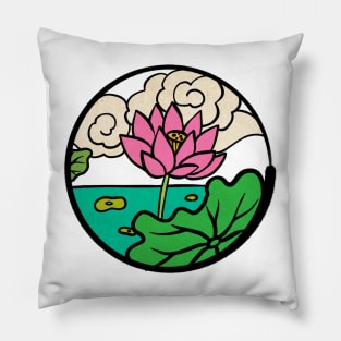 Minhwa: Little Lotus F Type Pillow