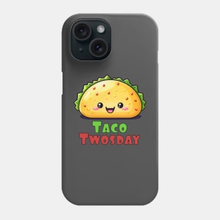 Taco twosday cute kawaii design Phone Case